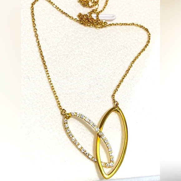 Heart Necklace with diamonds - Picture 1 of 6